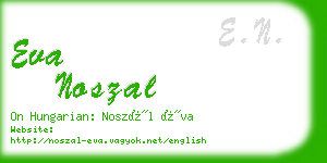 eva noszal business card